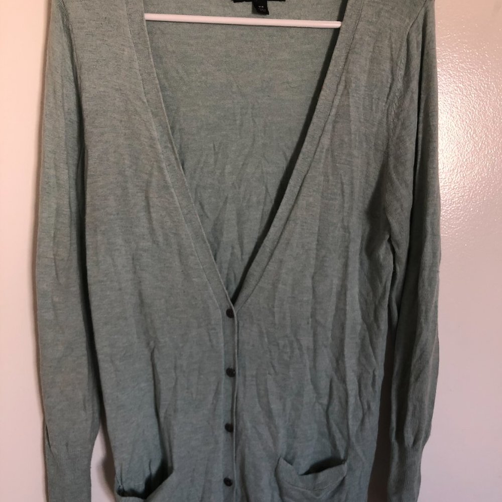 Mossimo Supply Co. Oversized Teal Cardigan Size M